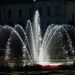 Water spitter in pond