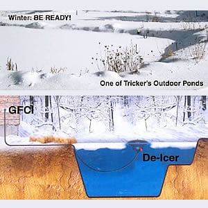submerged pond heater / deicer