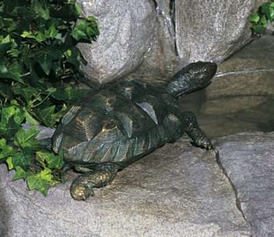 Medium Turtle Outdoor Water Spitter (verde)