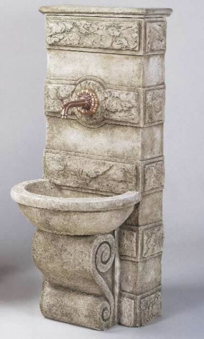 Abetone Wall Fountain For Spout. Giannini Garden Ornaments