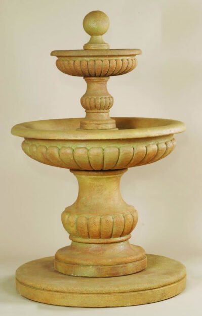 Acqua Sparta Two Tier Fountain. Giannini Garden Ornaments