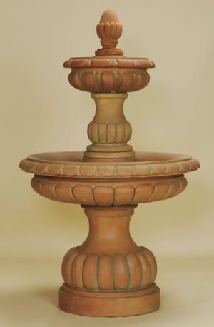 Ambra Two-Tier Cast Stone Fountain