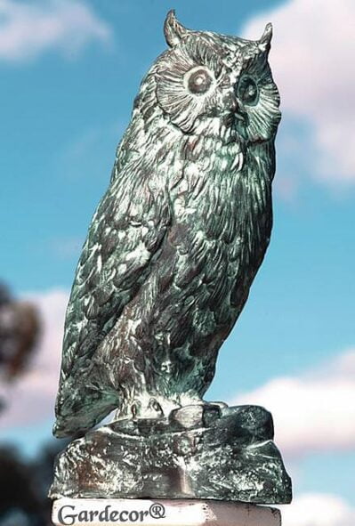 Brass Owl Statue, Brass Baron