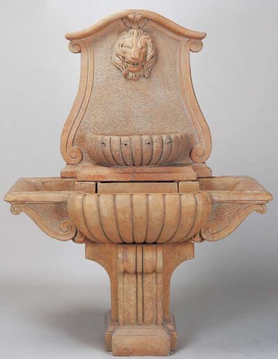 Bernini Lavabo Fountain, Cast Stone, Giannini Garden Ornaments