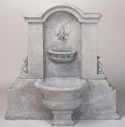 Flaminia Wall Fountain. Giannini Cast Stone Garden Ornaments, Cast Stone Garden Decor