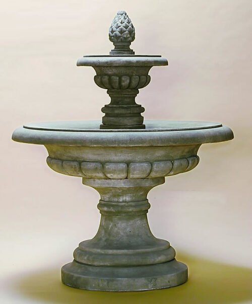 Fontana Grande Fountain, Cast Stone Garden Decor