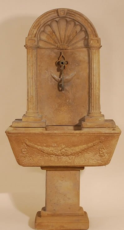 Foritalico Wall Ftn For Spout. Giannini Cast Stone Garden Ornaments, Cast Stone Garden Decor