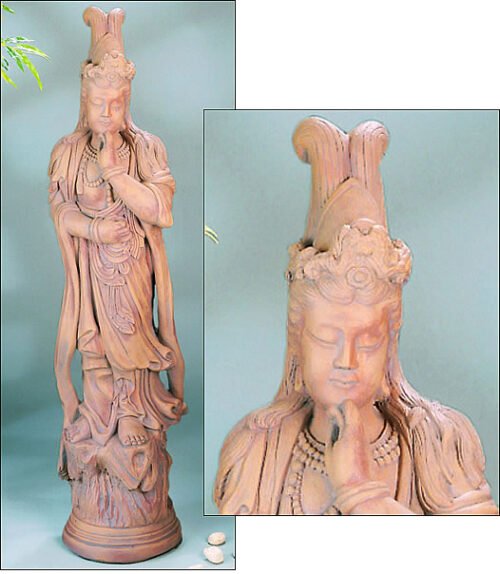 Guan Yin Statues, Cast Stone Garden Decor