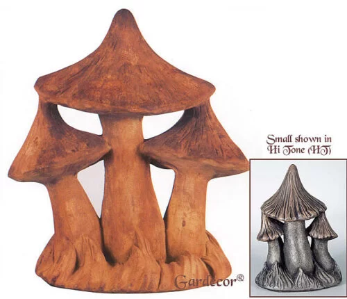 3 Mushroom Statue Henri Studio cast stone