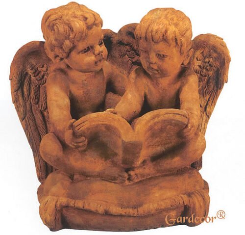 Angels Reading Statue Henri Studio cast stone