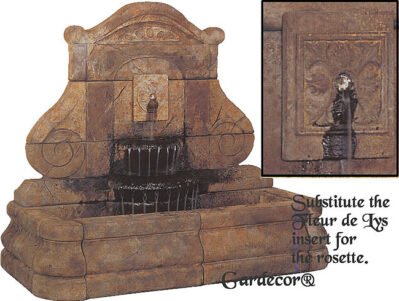 Avignon Fountain Fleur Henri Studio cast stone