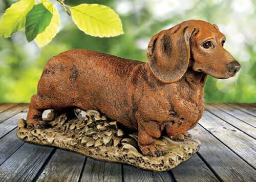 Dachshund Statue Henri Studio cast stone