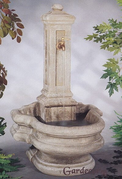 Fountain Column Well Henri Studio cast stone