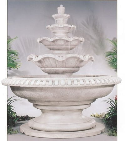 Fountain Quattro Palace Henri Studio cast stone