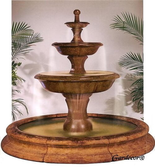 Grande Barrington Fountain Toscana Henri Studio cast stone