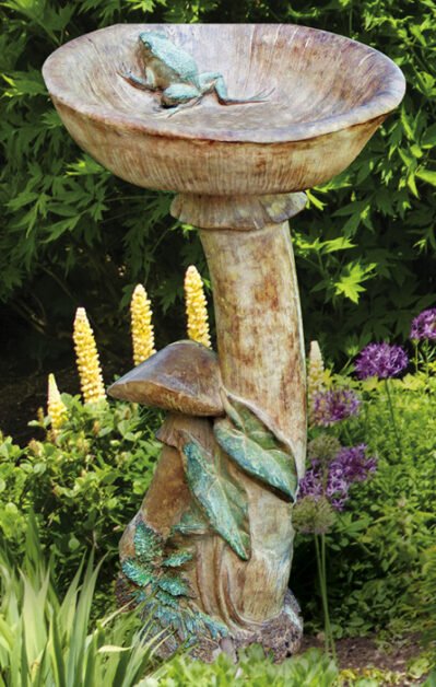 Mushroom Birdbath