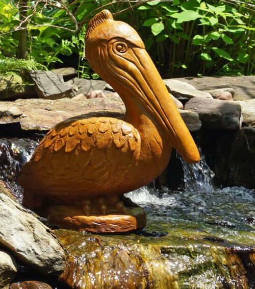 Pelican Statue, cast stone