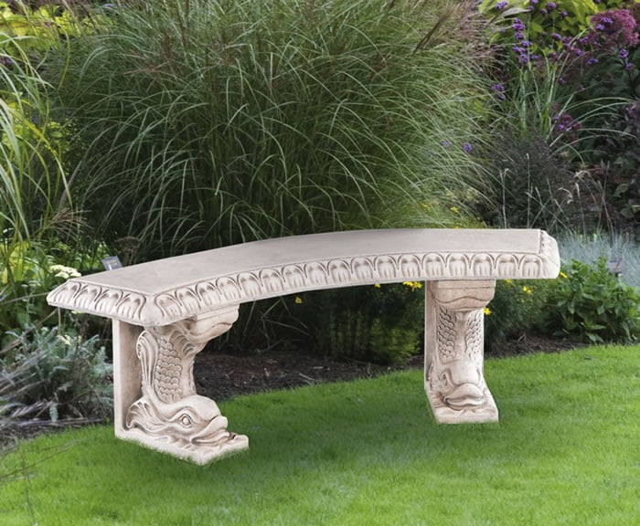 Rounded garden online bench