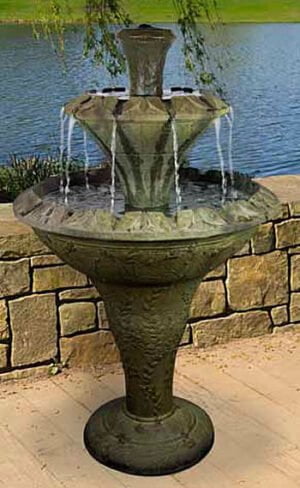 Flora Two-Tier Fountain, 3 pc.