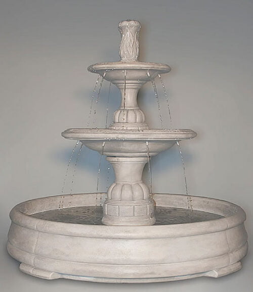 Large Contemporary Tiered Fountain in Grando Pool