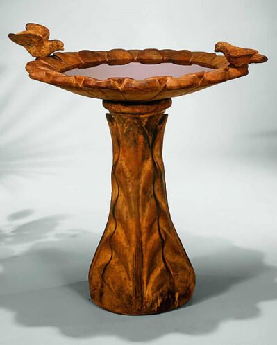 Tapered Petal Birdbath