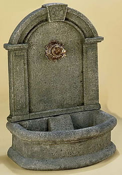 Umbra Wall Water Fountain For Spout, cast stone. Giannini Garden Ornaments.