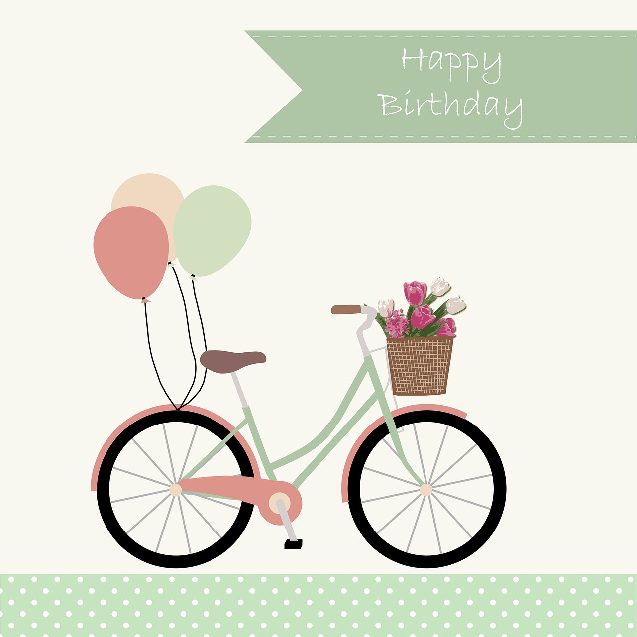Happy Birthday Bike Gift Card