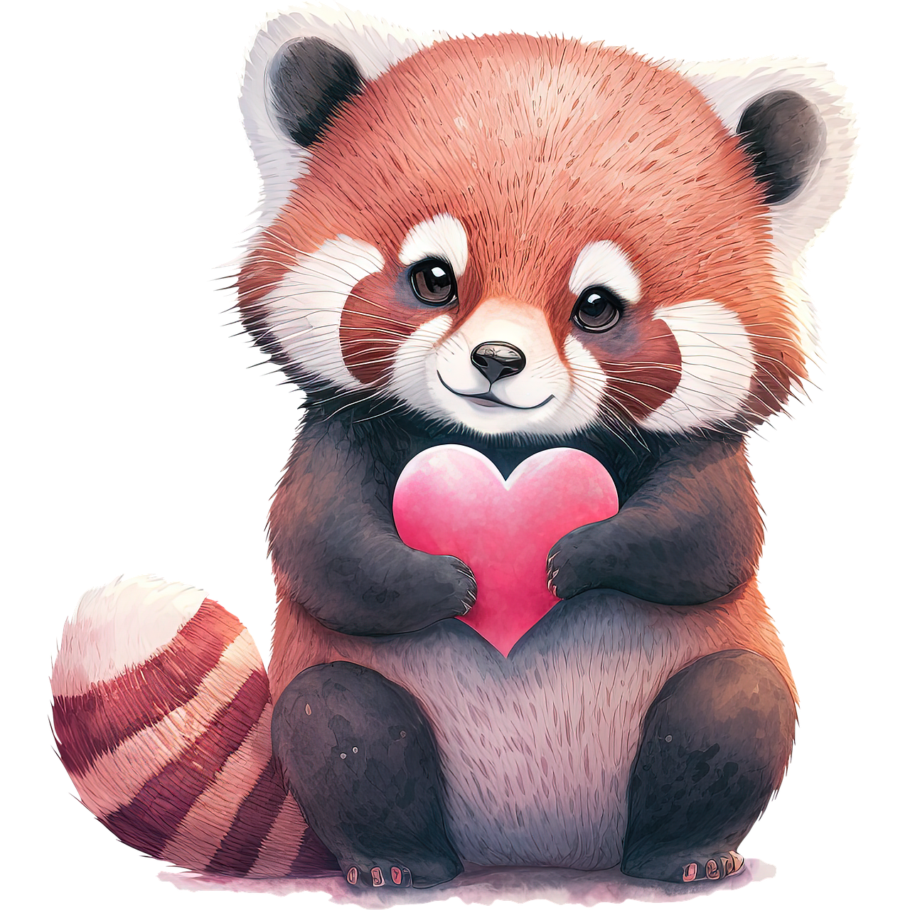Valentine Raccoon Gift Card