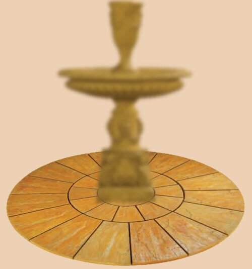 Slate-like round fountain foundation - Giannini 904