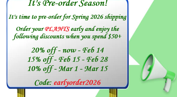 earlyorder2026 early order discount promo